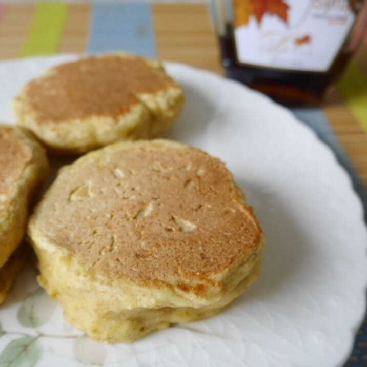 豆腐とHMでもちもち☆分厚いパンケーキ